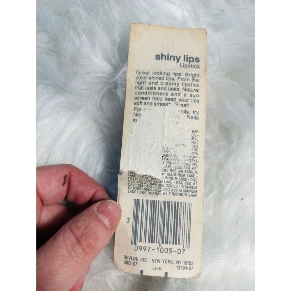 Vintage Revlon Shiny Lip Hot Shot Pink Creme Lipstick Original Packaging 80s NOS